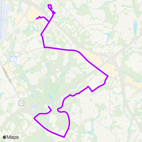 Greenlink Woodruff Connector map