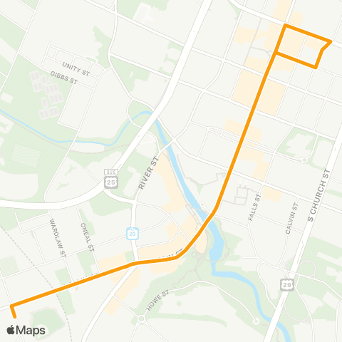 Greenlink Main Street map