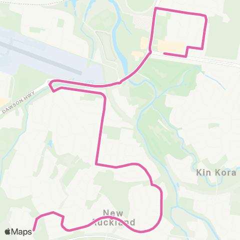 Translink Gladstone Kin Kora - New Auckland map