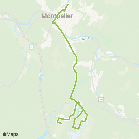 GMT Montpelier Hospital Hill map