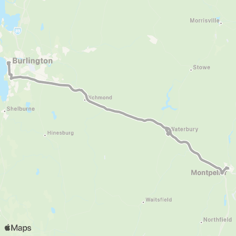 GMT Montpelier LINK Express map