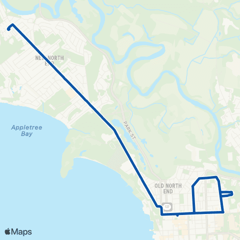 GMT North End Circulator map