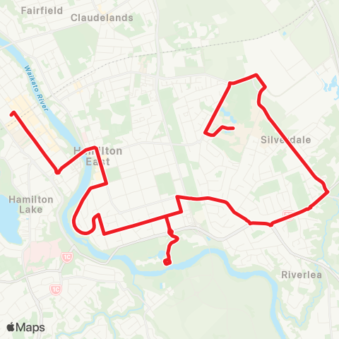 Busit Hamilton Gardens Uni map