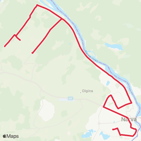GoBus (Narva) Paemurru - Jaama - Tempo - Augametsa map