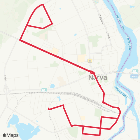 GoBus (Narva) Paemurru - Kauba - Paemurru map