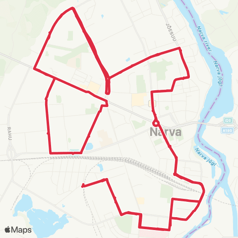 GoBus (Narva) Paemurru - Sepa - Narova - Sepa - Paemurru map
