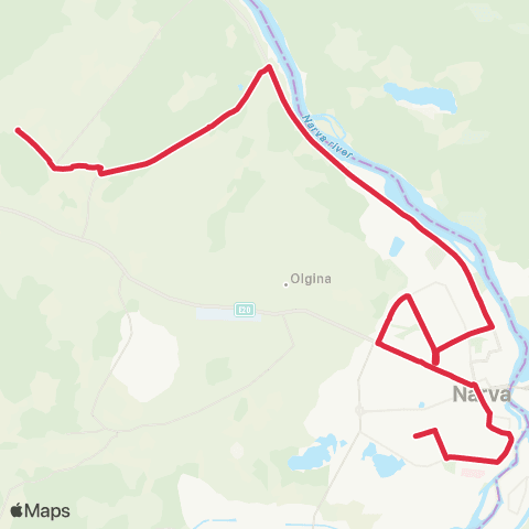 GoBus (Narva) Paemurru - Jaama - Tempo - Riigiküla Kalmistu - Taevasina map