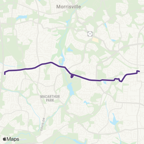 GoCary High House map