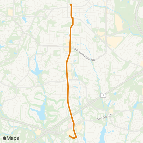 GoCary Kildaire Farm map