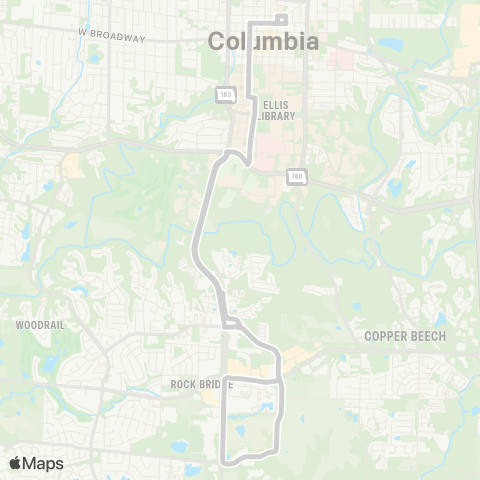 GoCOMO Black (South) map