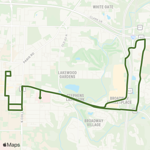GoCOMO Green map