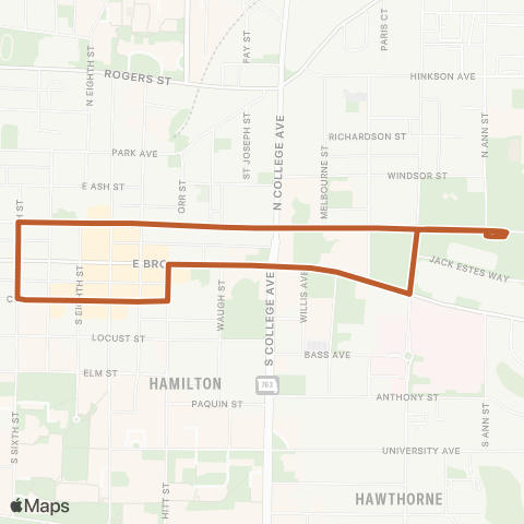 GoCOMO Fire In The Sky Shuttle map