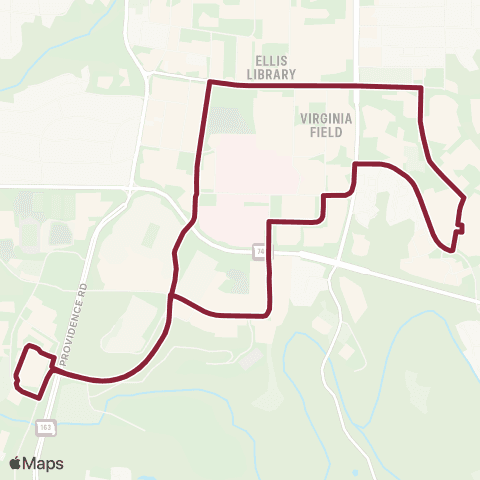 GoCOMO Summer Campus Loop map