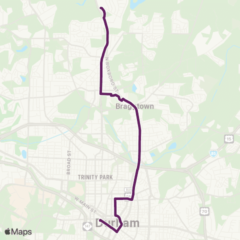 GoDurham Seven Oaks map