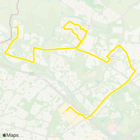 Go-Ahead Ireland Blanchardstown - IBM Campus map