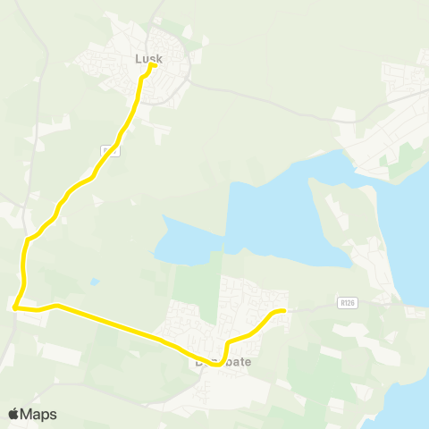 Go-Ahead Ireland Skerries - Donabate map