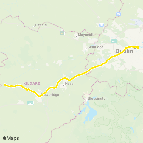 Go-Ahead Ireland Dublin - Rathangan map