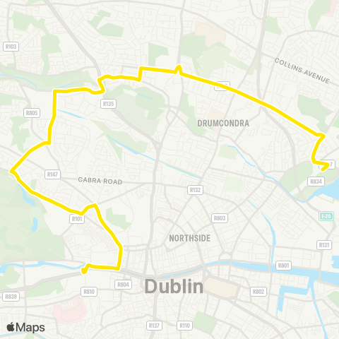 Go-Ahead Ireland Clontarf Station - Heuston Train Station map