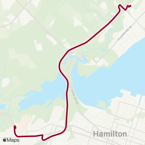 GO Transit Brantford / Aldershot map