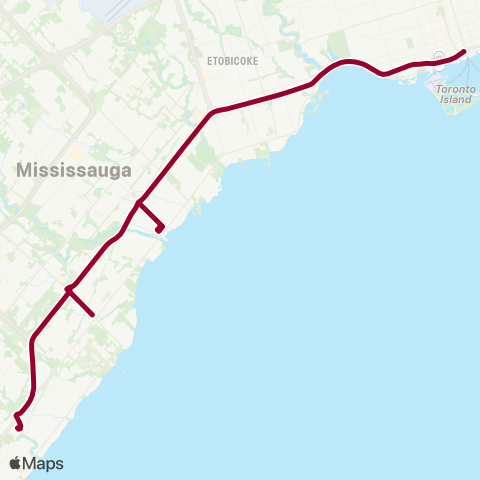 GO Transit Lakeshore West map