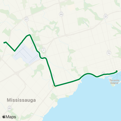 GO Transit Guelph / Toronto map