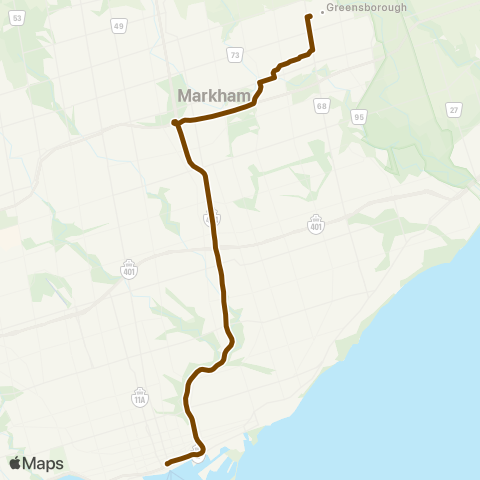 GO Transit Stouffville map