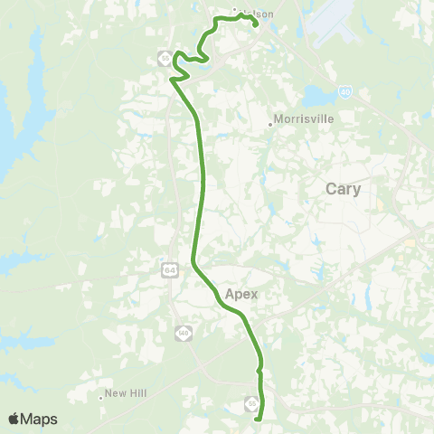 GoTriangle Route 311 map