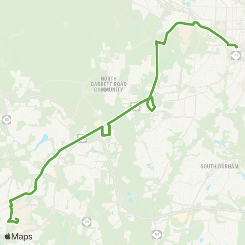 GoTriangle Route 400 map