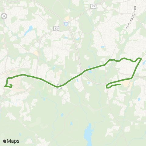 GoTriangle Route 805 map