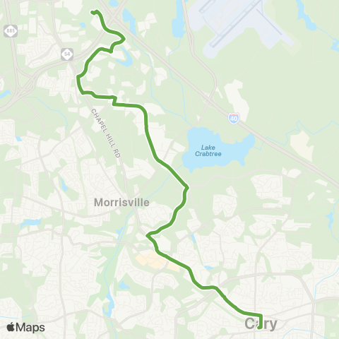 GoTriangle Route 310 map