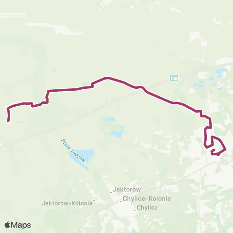 Grodziskie Przewozy Autobusowe Grodzisk Maz. Dw. PKP — Izdebno Kościelne Pętla map
