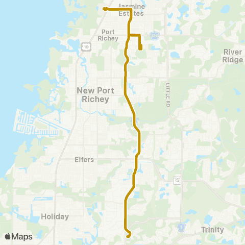 GoPasco US 19 / Gulf View Mall – Churchill Pkwy / Chelsea Pl Shopping map