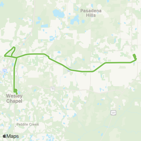 GoPasco Wesley Chapel – Zephyrhills map