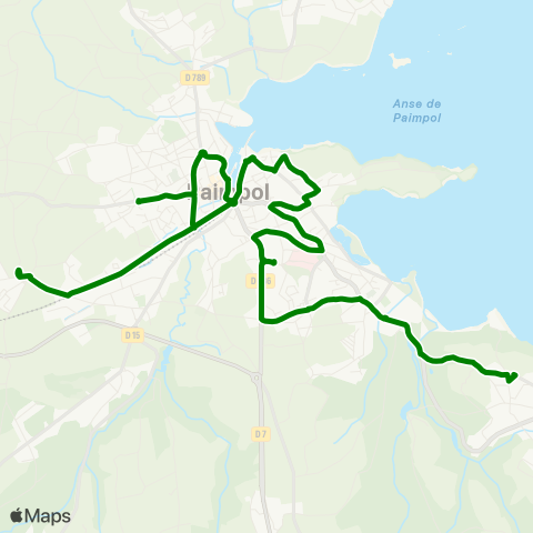 Guingamp-Paimpol Mobilité Plounez Église - Kérity Abbaye de Beauport map