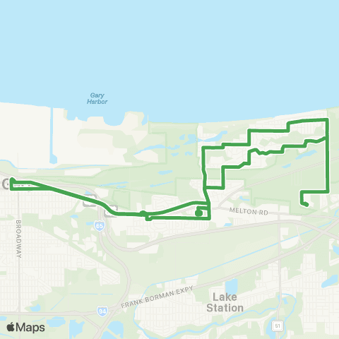GPTC Oak & County Line Road map