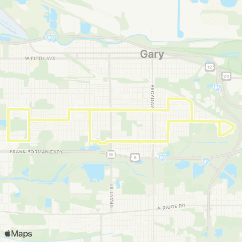 GPTC Crosstown Connector map