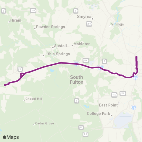 Xpress W Douglas / Douglas MMTC - DT / MT map