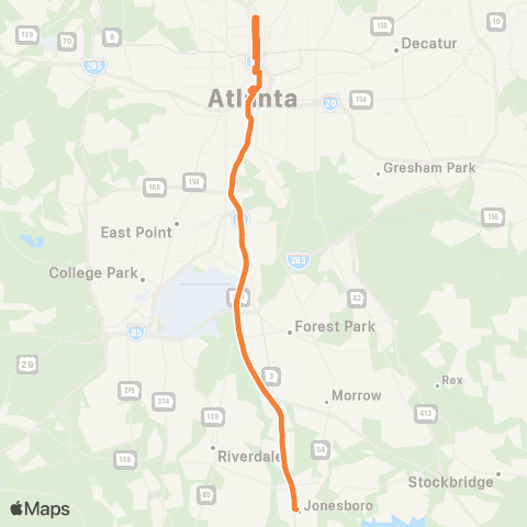 Xpress Jonesboro - Downtown / Midtown map