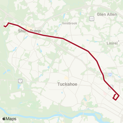 GRTC West Broad Street map