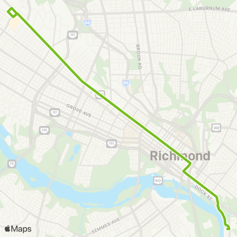 GRTC BRT Pulse map