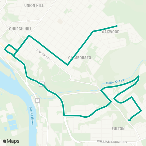 GRTC Montrose map
