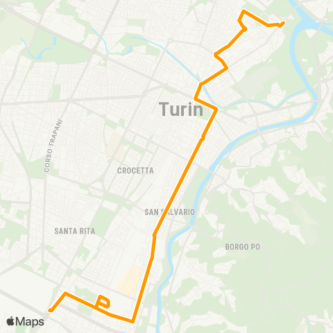 GTT Torino Piazza Sofia - Piazzale Caio Mario map