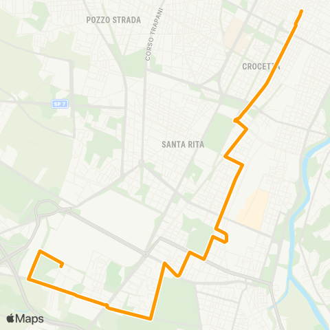 GTT Torino Via Negarville - Piazza Solferino map