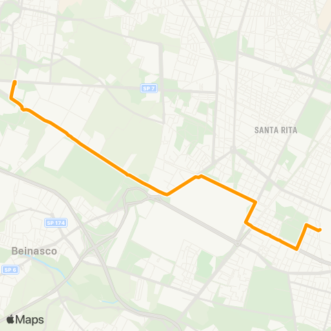 GTT Torino Speciale Stabilimenti, Stazione Lingotto - Corso Tazzoli - via Rivalta (Grugliasco) map