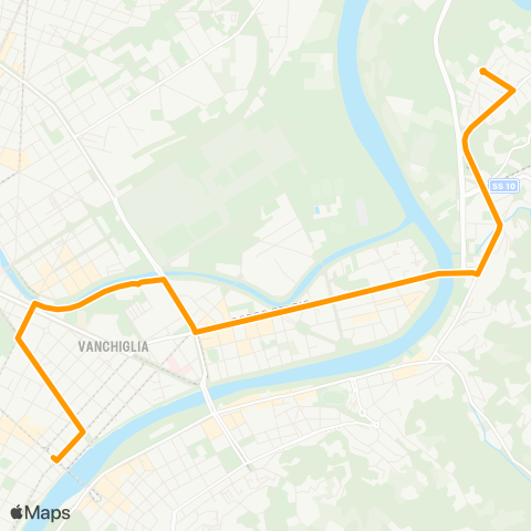 GTT Torino Notturna, Piazza Vittorio Veneto - via Cafasso map