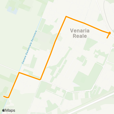 GTT Torino Ospedale Nuovo Di Venaria Reale - via Iseppon (Venaria Reale) map