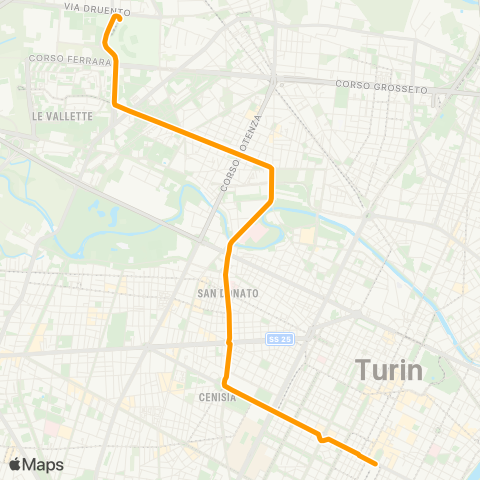 GTT Torino Speciale Calcio, Piazza Bernini - Allianz Stadium map