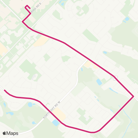 Guelph Transit Edinburgh College map