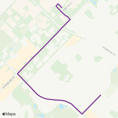 Guelph Transit Edinburgh map