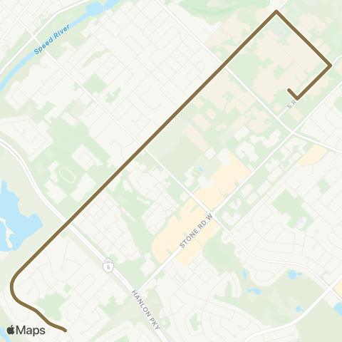 Guelph Transit College map